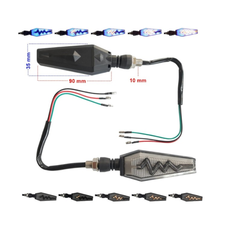 MotobirMotobir Sinyal Takımı Led Kayan Yıldırım Mavi ParklıSF007743