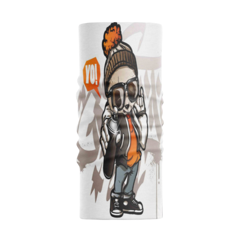 MotobirMotobir Baf-Bandana Turuncu Bereli Yo Grafiti Karate PandaSF007797