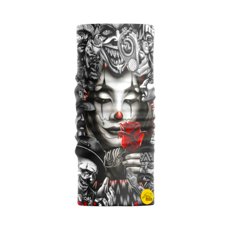 MotobirMotobir Baf-Bandana Siyah Beyaz Joker Kadın Kırmızı GülSF007819