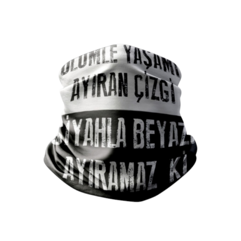 MotobirMotobir Baf-Bandana Siyah Beyaz Taraftar MarşSF007871