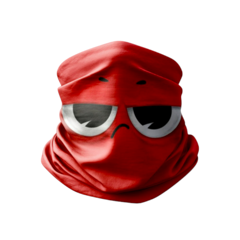 MotobirMotobir Baf-Bandana Siyah Gözler Kırmızı SuratSF007876