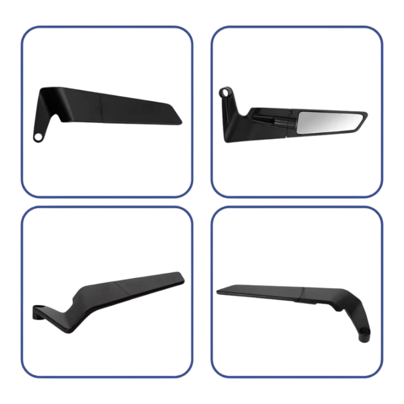 MotobirMotobir Motosiklet Katlanır H2 Yarasa Gidon Ayna Takımı Küçük Boy Universal SiyahSF009327