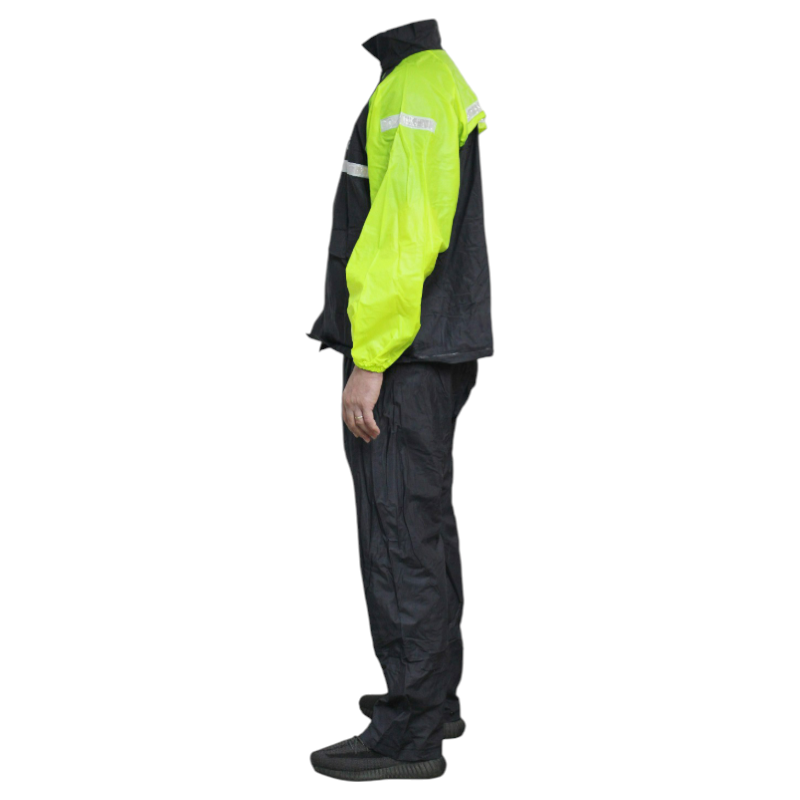 Forte GtForte GT 1133 PVC Reflektörlü Yağmurluk Alt-Üst Takım Siyah SarıSF009465
