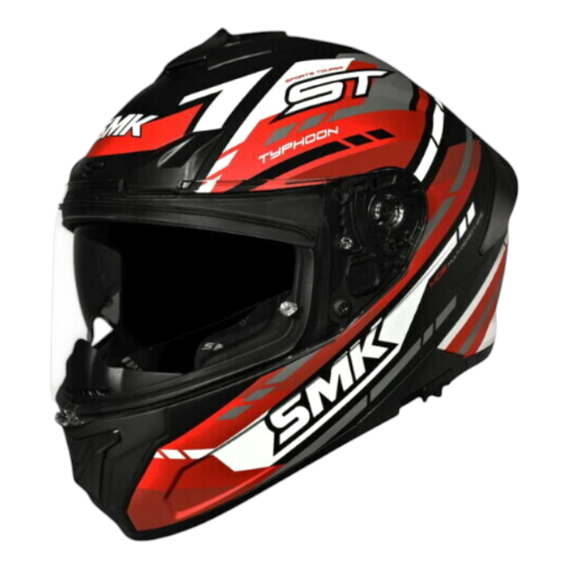 SmkSmk Kapalı Kask Typhoon Sports Tourer Ma231 Mat Siyah Kırmızı BeyazSF009557