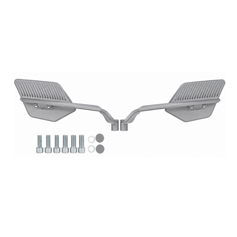 MotobirMotobir Motosiklet Katlanır H2 Yarasa Kanat Gidon Ayna Takımı Aç-Kapat Model Büyük Boy Bukalemun Gri 8mm 10mmSF010370
