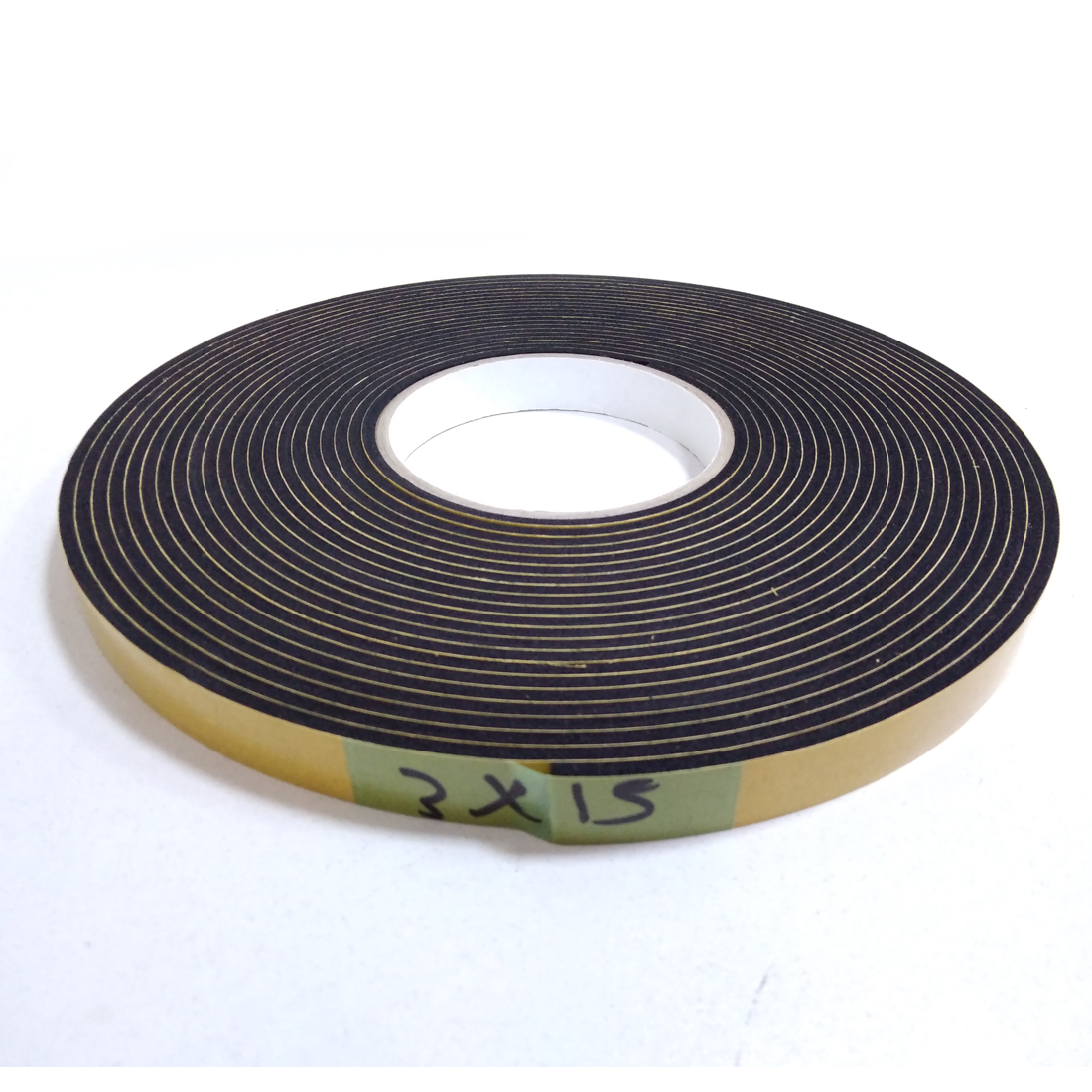 Contacall Kapı Pencere İzolasyon Bandı Yapışkan Sünger 3 mm Kalınlık 15 mm Genişlik 10 Metre Uzunluk / EPDM-3*15