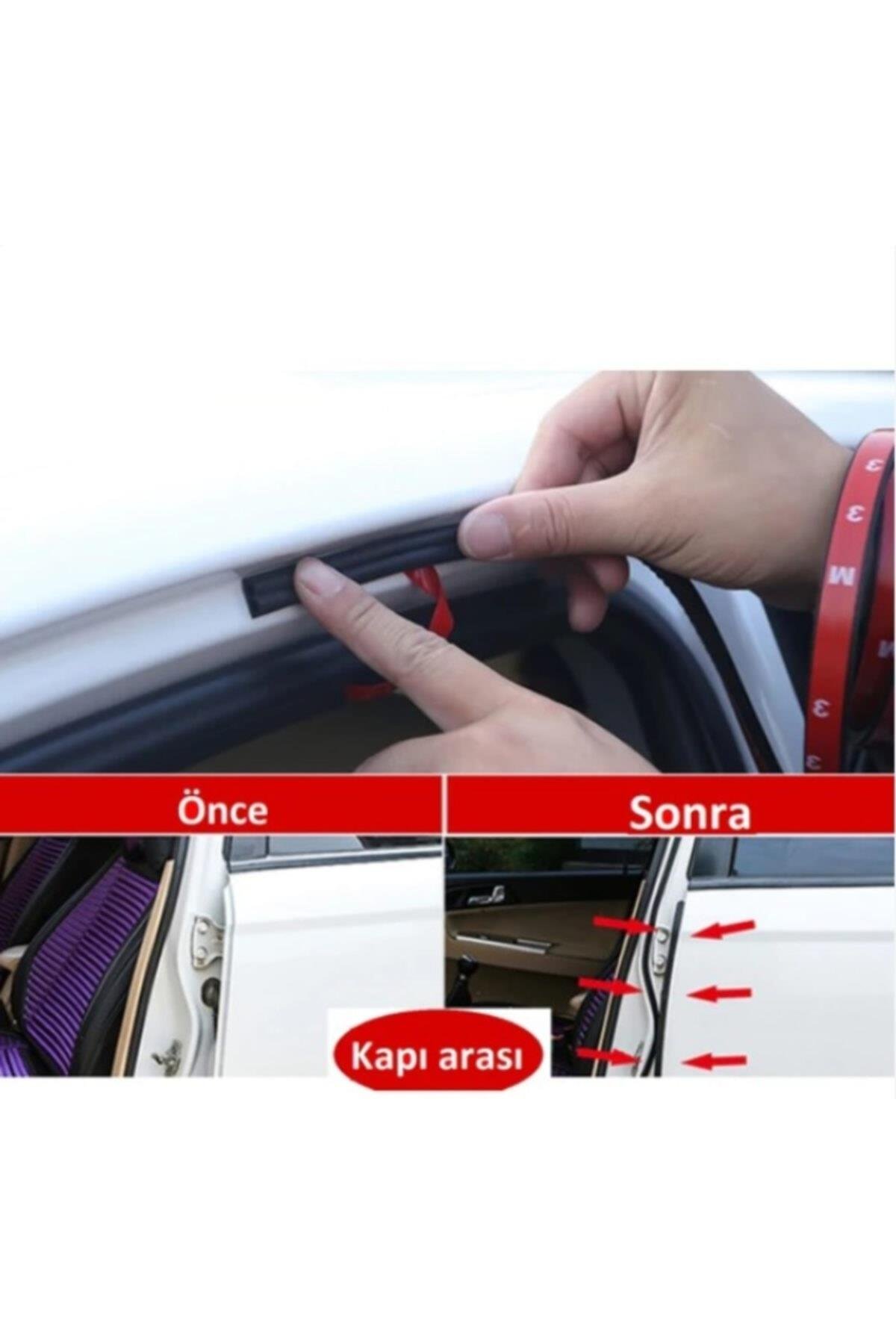 Contacall Toz Fitili 3 Metre Oto Kapı-kaput-bagaj-su-ses Toz Yalıtım Fitili