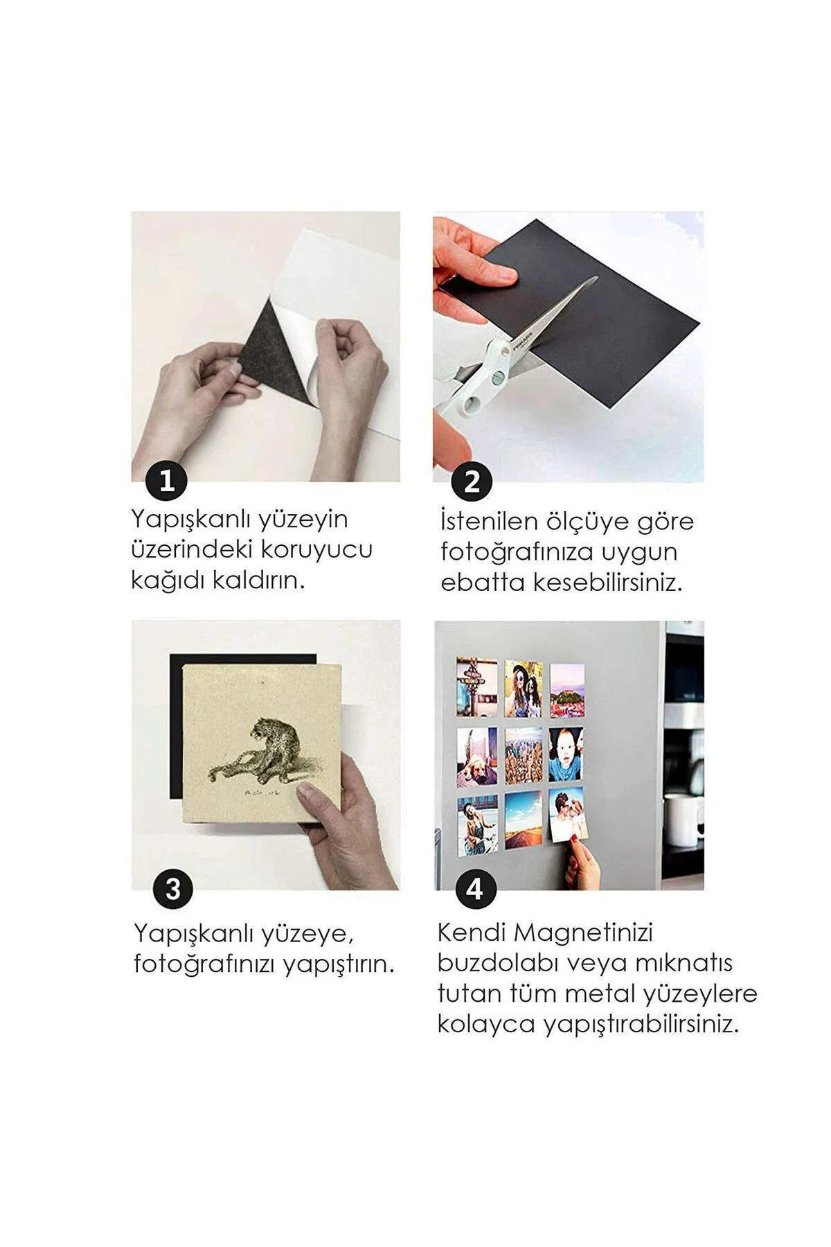 Contacall Yapışkanlı Tabaka Mıknatıs Levha Magnet 2,8 mm Kalınlık 61x101 cm