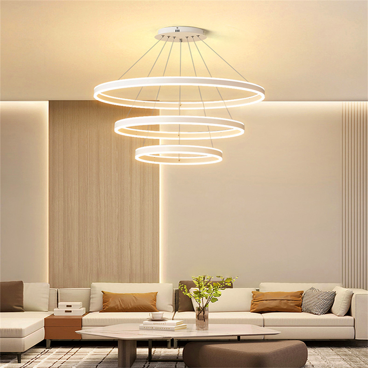 3XÇEMBER LED LAMBA,YUVARLAK SARKIT AVİZE,MODERN AYDINLATMA,DEKORATİF IŞIK