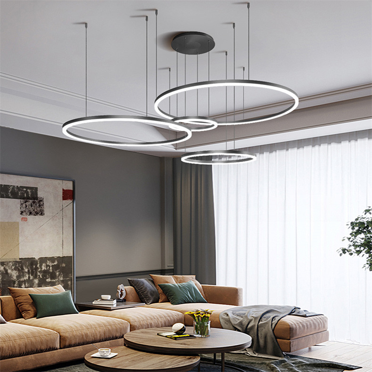 ÇEMBER(Ø40,60,80,100CM) LED LAMBA,YUVARLAK SARKIT AVİZE,MODERN AYDINLATMA,DEKORATİF IŞIK