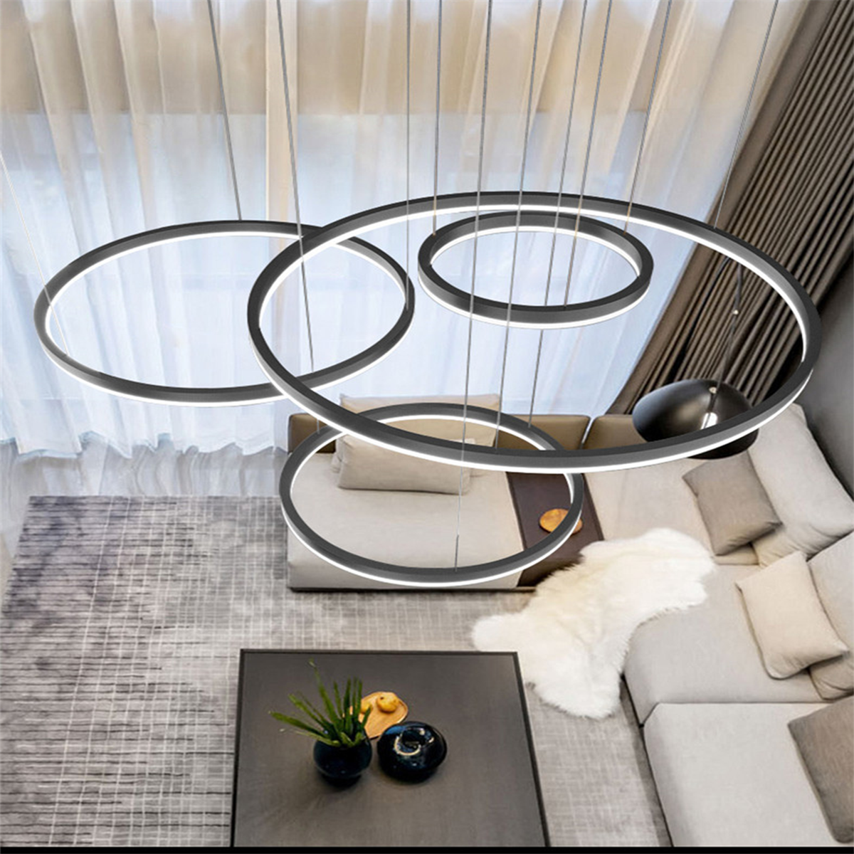 ÇEMBER(Ø40,60,80,100CM) LED LAMBA,YUVARLAK SARKIT AVİZE,MODERN AYDINLATMA,DEKORATİF IŞIK