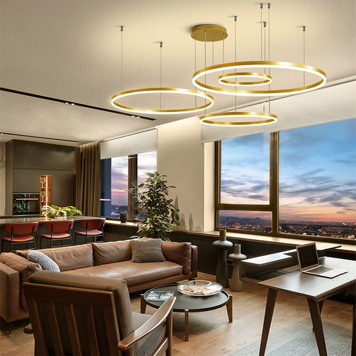 ÇEMBER(Ø40,60,80,100CM) LED LAMBA,YUVARLAK SARKIT AVİZE,MODERN AYDINLATMA,DEKORATİF IŞIK