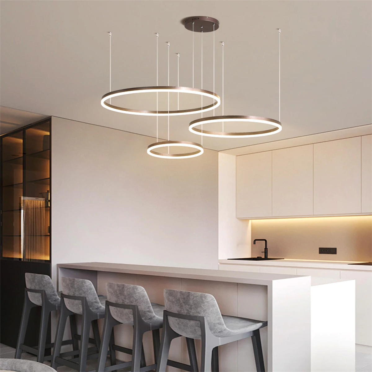 ÇEMBER(Ø40,60,80CM) LED LAMBA,YUVARLAK SARKIT AVİZE,MODERN AYDINLATMA,DEKORATİF IŞIK