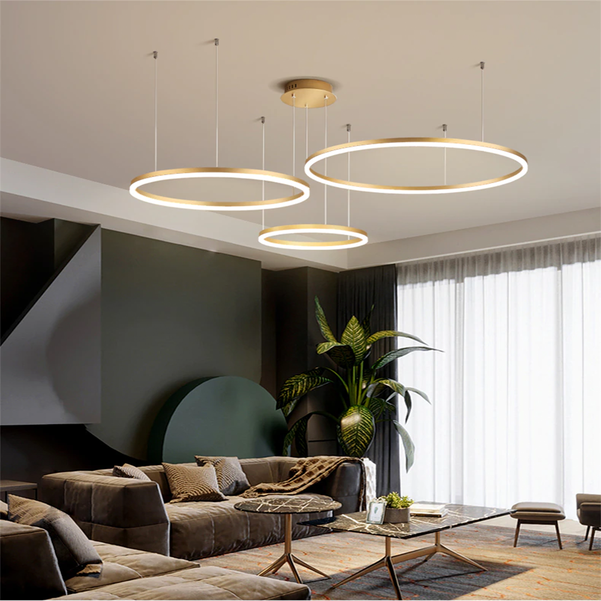 ÇEMBER(Ø40,60,80CM) LED LAMBA,YUVARLAK SARKIT AVİZE,MODERN AYDINLATMA,DEKORATİF IŞIK