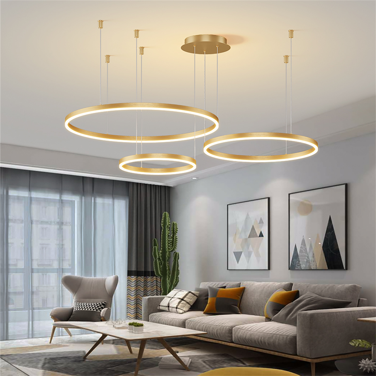 ÇEMBER(Ø40,60,80CM) LED LAMBA,YUVARLAK SARKIT AVİZE,MODERN AYDINLATMA,DEKORATİF IŞIK