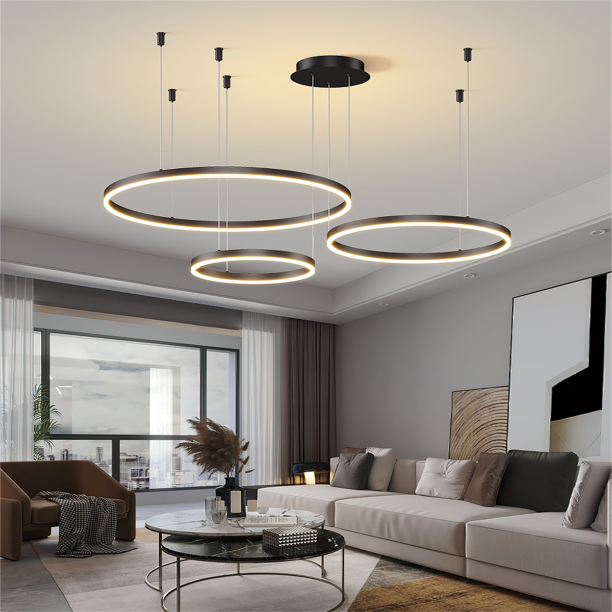 ÇEMBER(Ø40,60,80CM) LED LAMBA,YUVARLAK SARKIT AVİZE,MODERN AYDINLATMA,DEKORATİF IŞIK