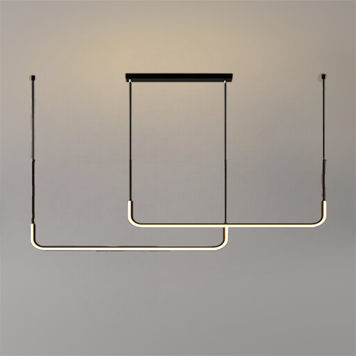 ÇİFT YAY LED LAMBA,YAY SARKIT AVİZE,MODERN AYDINLATMA,DEKORATİF IŞIK