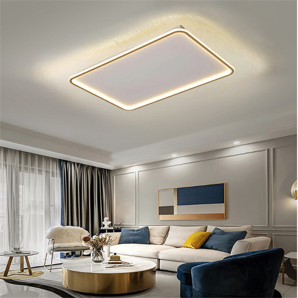 DİKDÖRGEN LED TAVAN LAMBASI,AVİZE,MODERN AYDINLATMA,DEKORATİF IŞIK