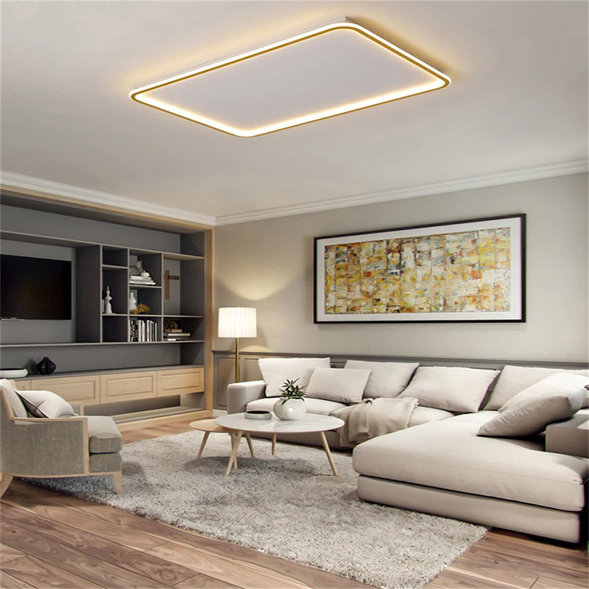 DİKDÖRGEN LED TAVAN LAMBASI,AVİZE,MODERN AYDINLATMA,DEKORATİF IŞIK