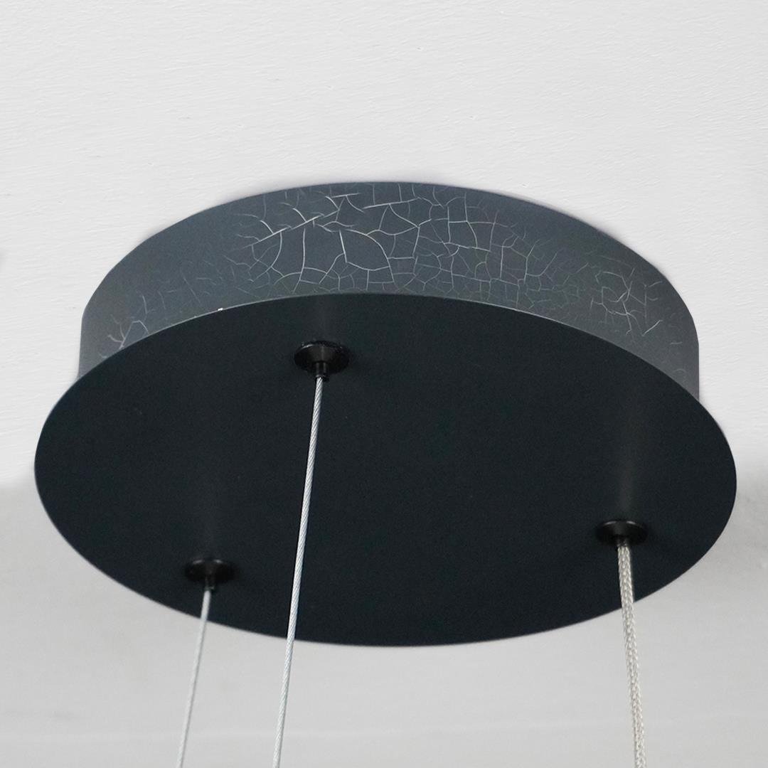 KUMANDALI MODERN LED ANTRASİT SARKIT AVİZE 3 IŞIK RENKLİ MODERN TAVAN LAMBASI 