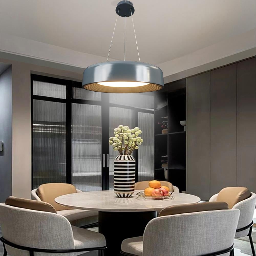 KUMANDALI MODERN LED ANTRASİT SARKIT AVİZE 3 IŞIK RENKLİ MODERN TAVAN LAMBASI 