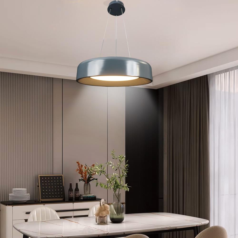 KUMANDALI MODERN LED ANTRASİT SARKIT AVİZE 3 IŞIK RENKLİ MODERN TAVAN LAMBASI 