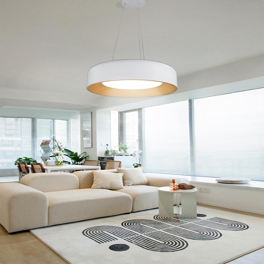 KUMANDALI MODERN LED BEYAZ SARKIT AVİZE 3 IŞIK RENKLİ MODERN TAVAN LAMBASI 