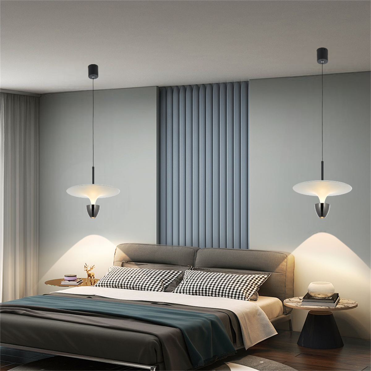 LED LAMBA,PARAŞÜT SARKIT AVİZE,MODERN AYDINLATMA Ø30CM ÇAP AŞAĞI IŞIK