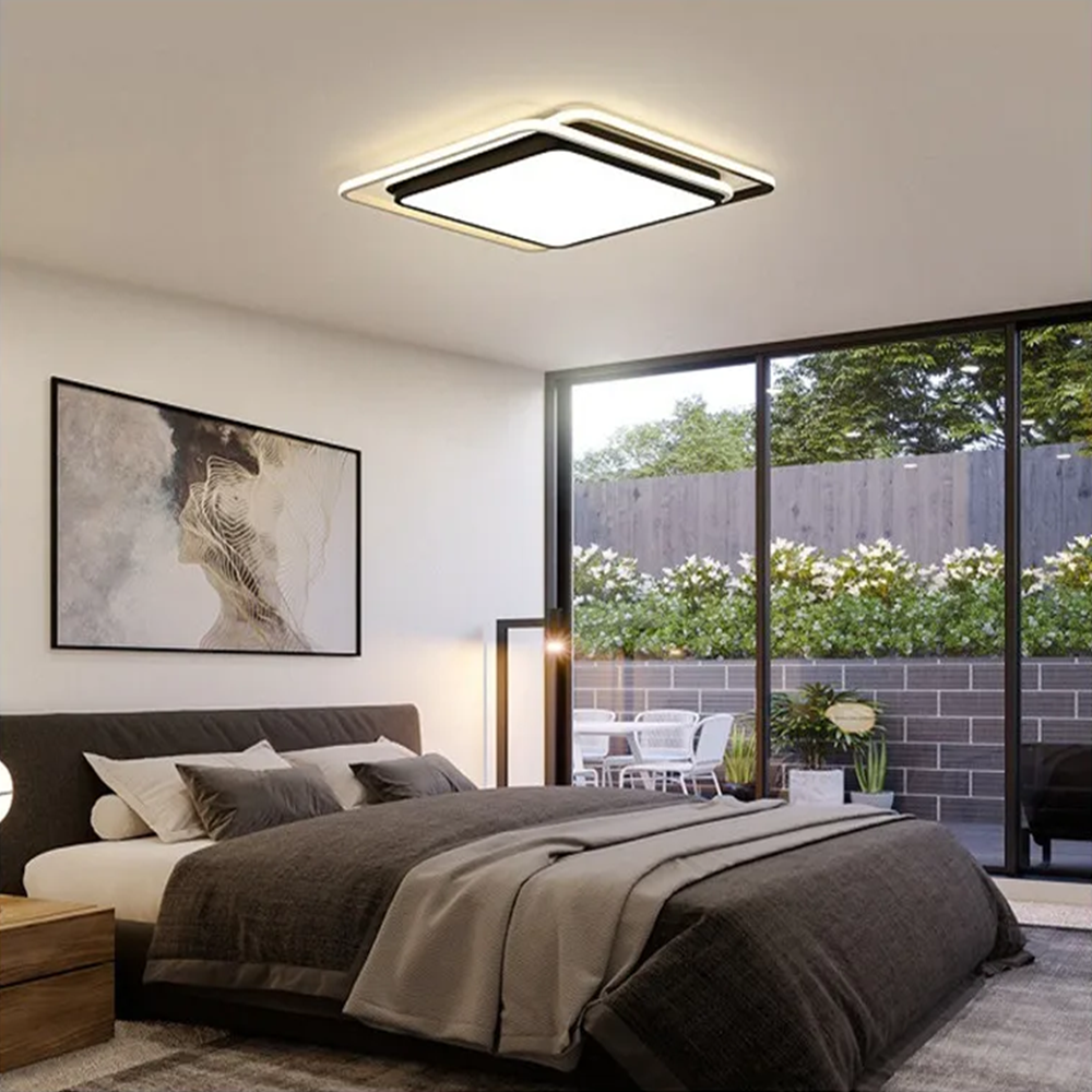 SARMAL KARE TAVAN LAMBASI,MODERN LED AYDINLATMA