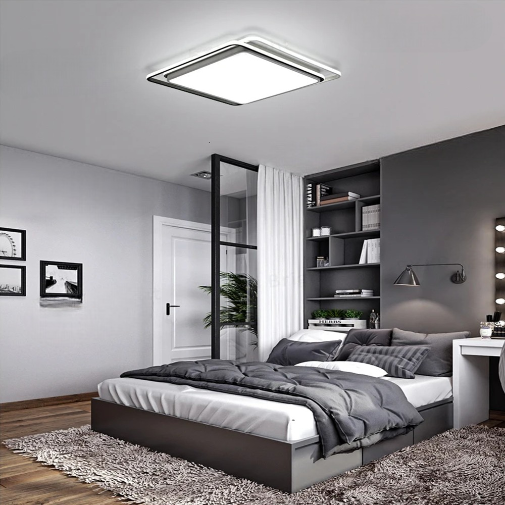 SARMAL KARE TAVAN LAMBASI,MODERN LED AYDINLATMA