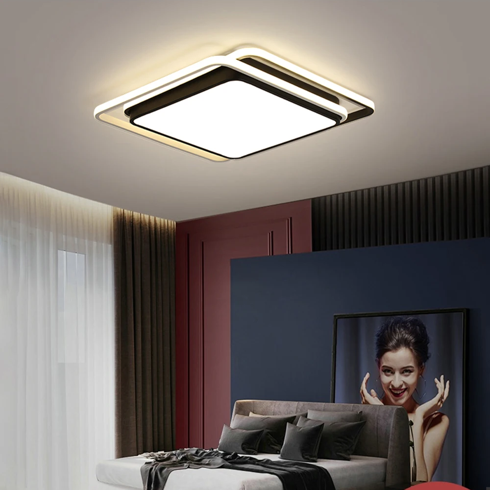SARMAL KARE TAVAN LAMBASI,MODERN LED AYDINLATMA