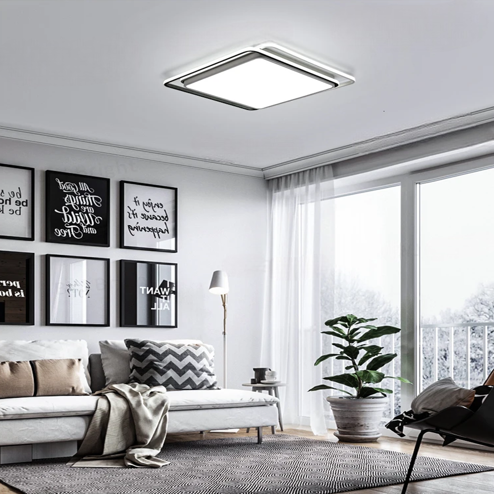 SARMAL KARE TAVAN LAMBASI,MODERN LED AYDINLATMA