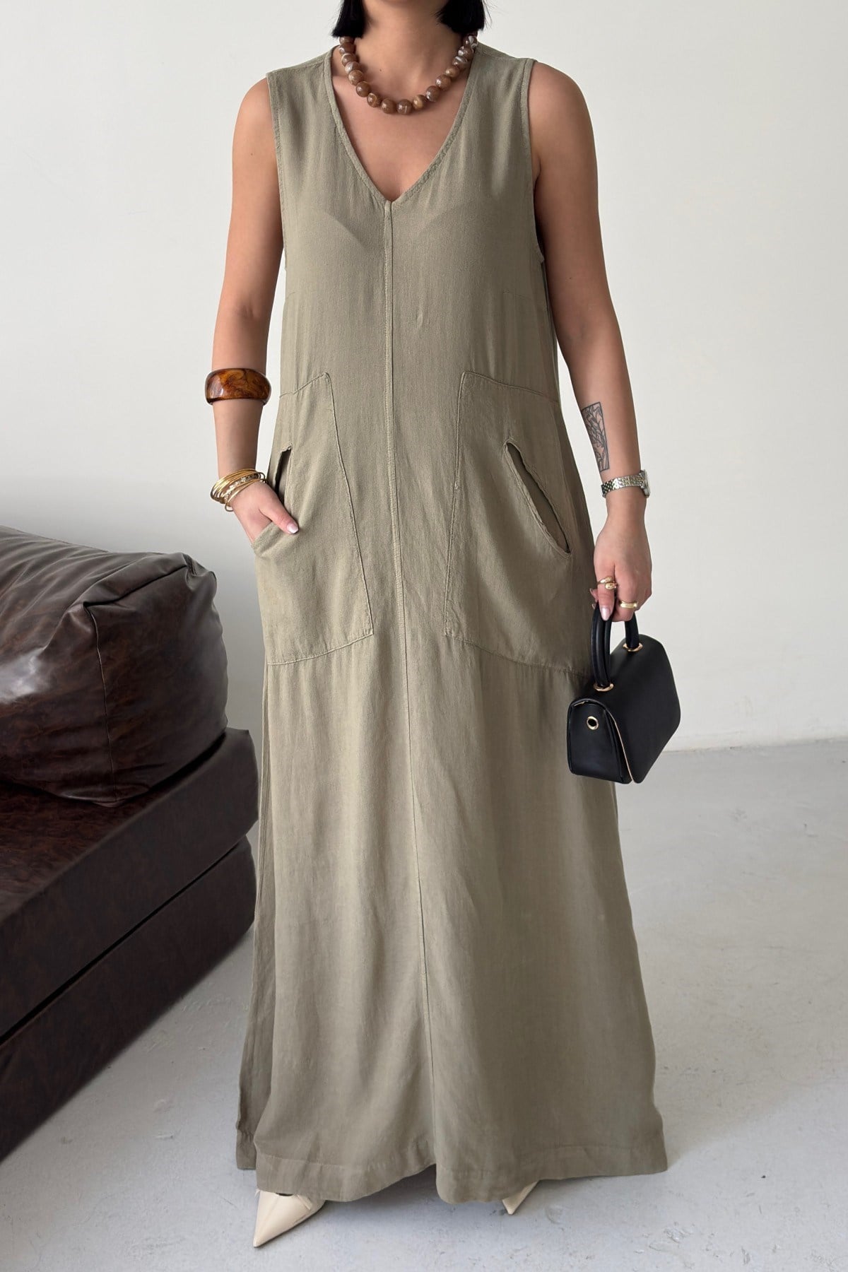 Cepli Oversize Elbise HS3072
