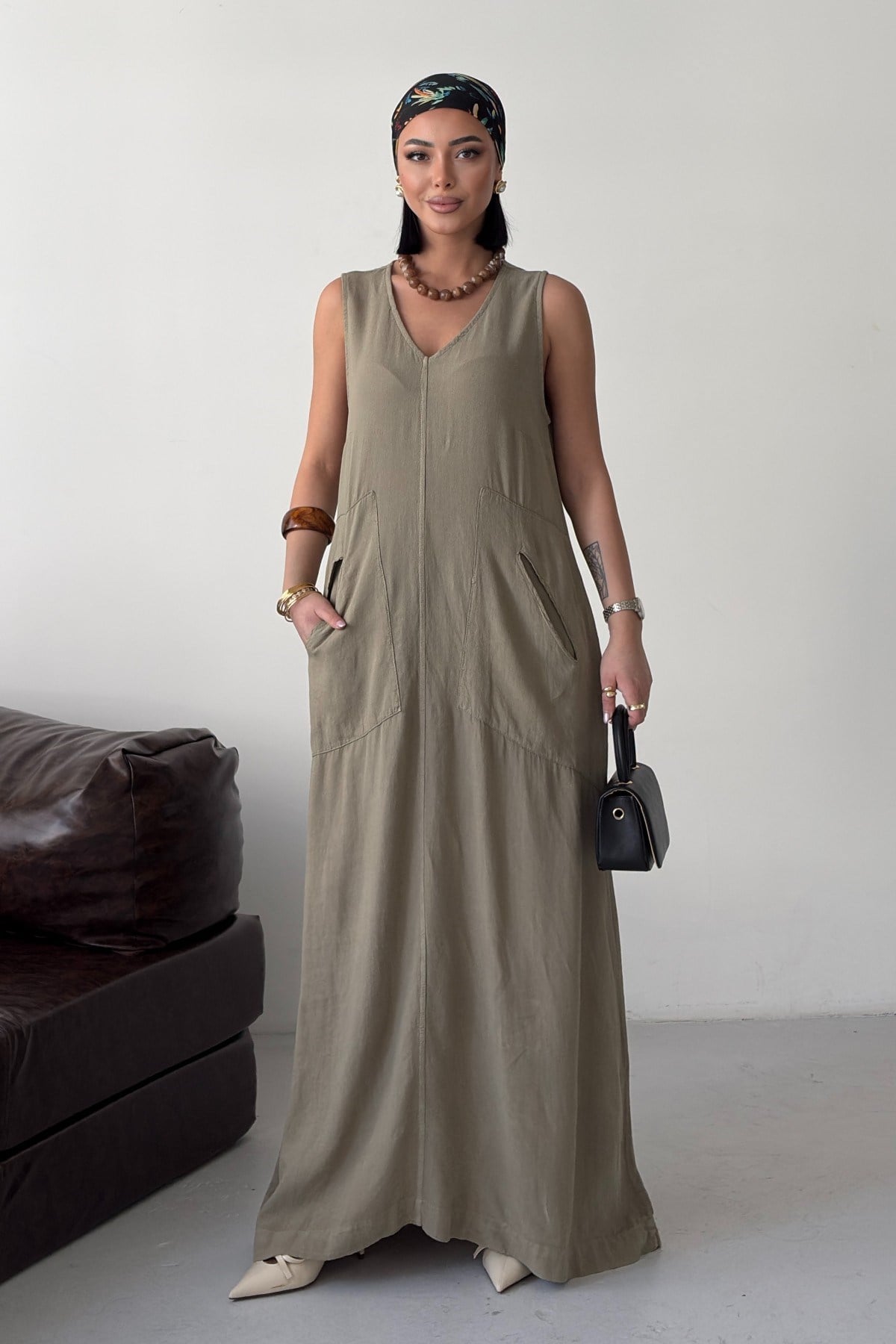 Cepli Oversize Elbise HS3072