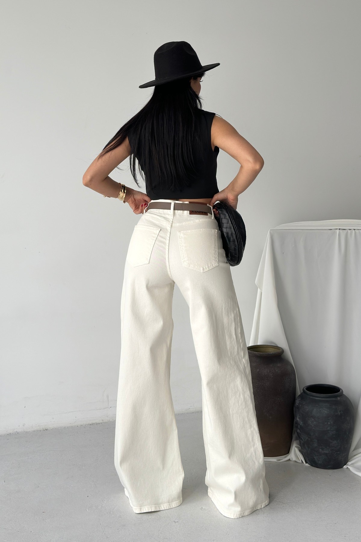 Geniş Paça Kot Pantolon 7082