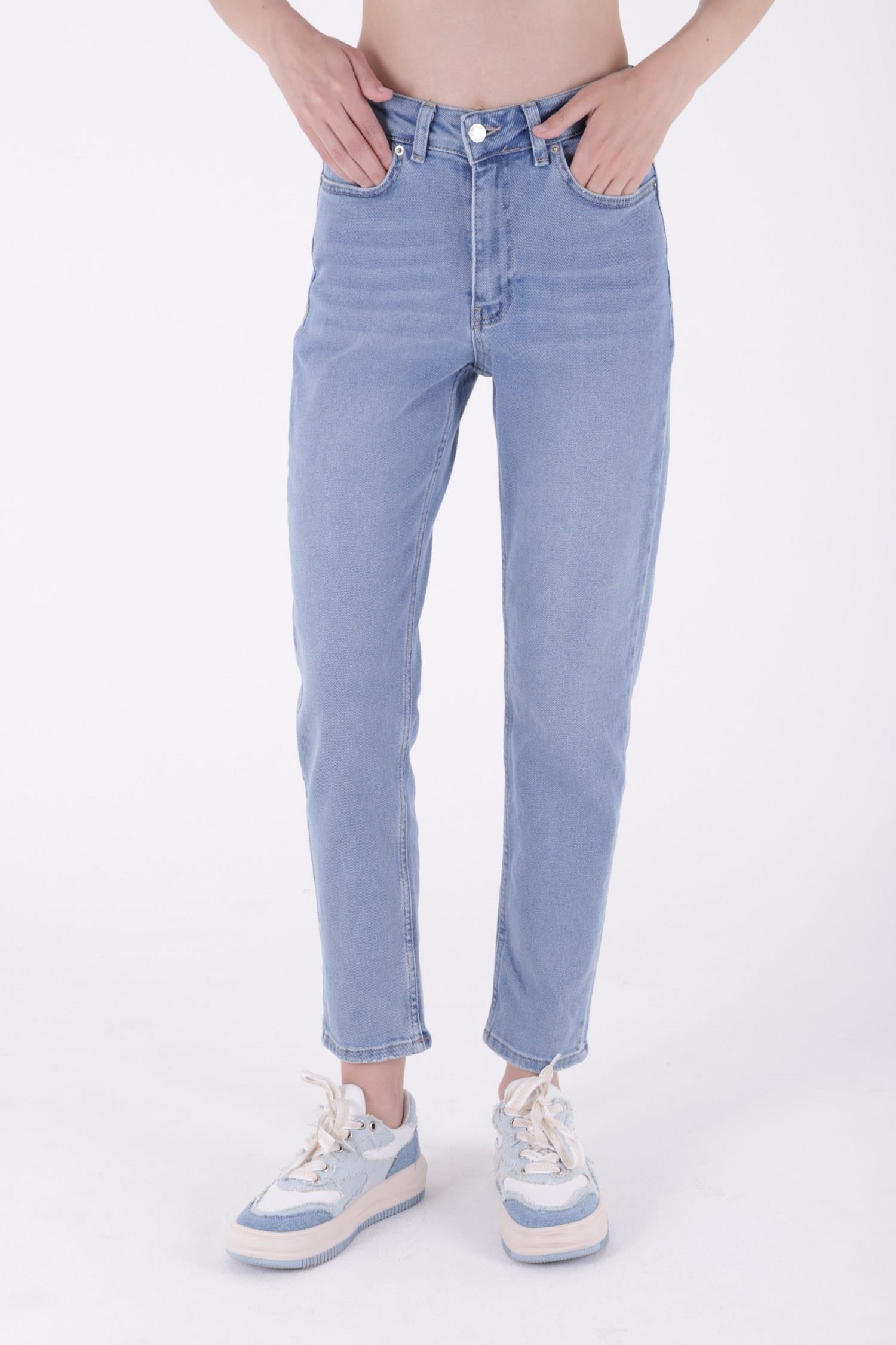 Yüksek Bel Comfort Slim Bilek Boy Kot Pantolon