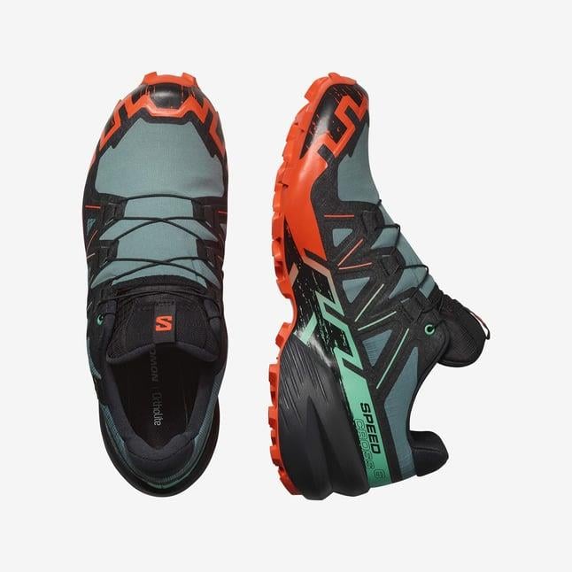 Salomon Speedcross 6 Gtx Erkek Ayakkabı Yeşil-Turuncu 