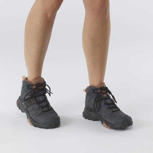 Salomon X Ultra 4 Mid Gtx Kadın Outdoor Botu Siyah-Kahve 