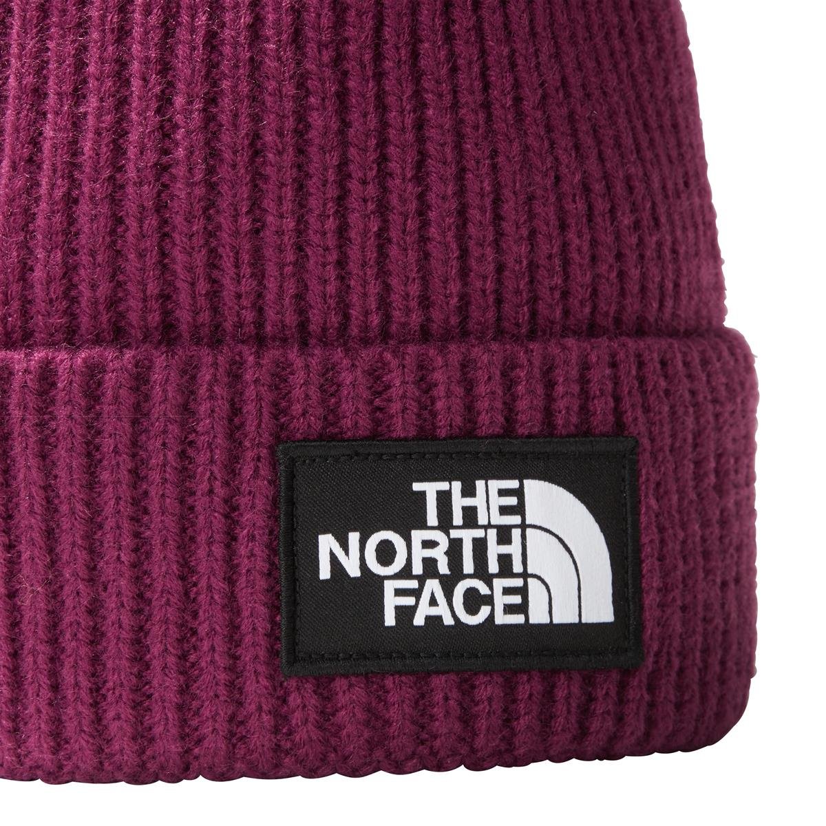 The North Face Logo Box Cuffed Unisex Mor Bere
