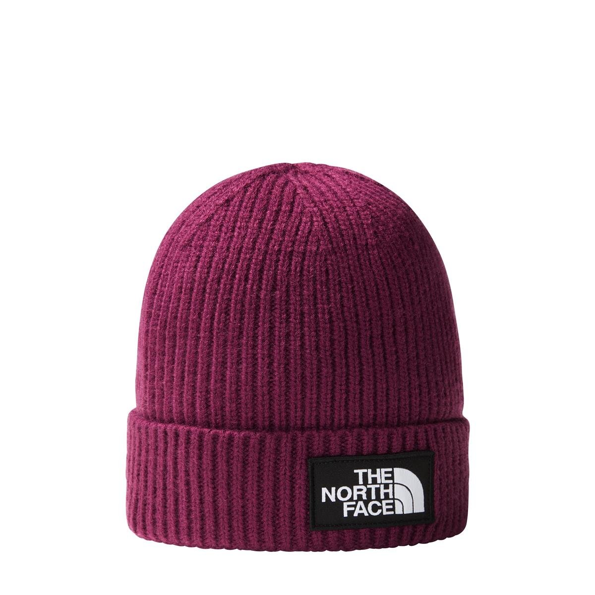 The North Face Logo Box Cuffed Unisex Mor Bere