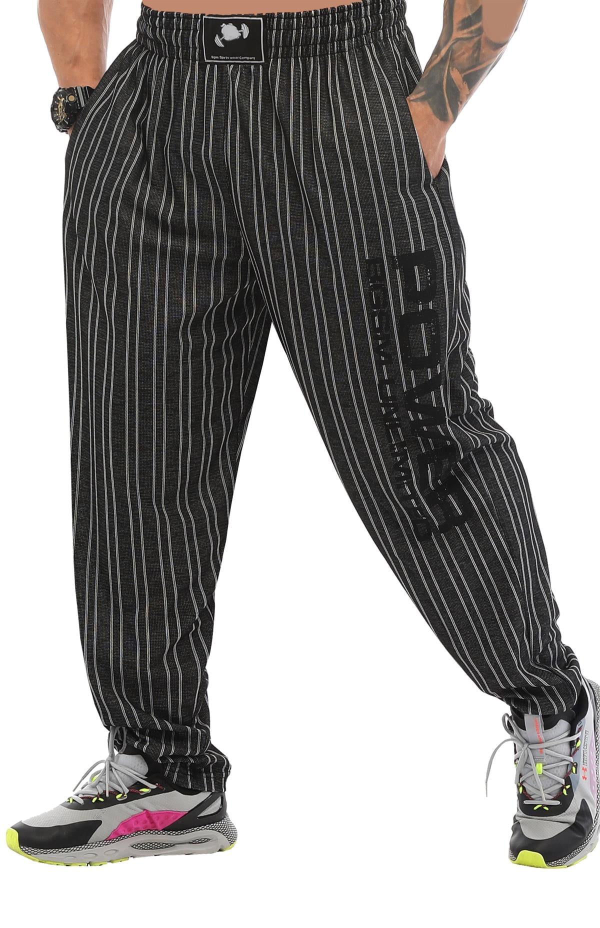 Baggy Stripped Body Pants Anthracite Big Sam PNT1310 