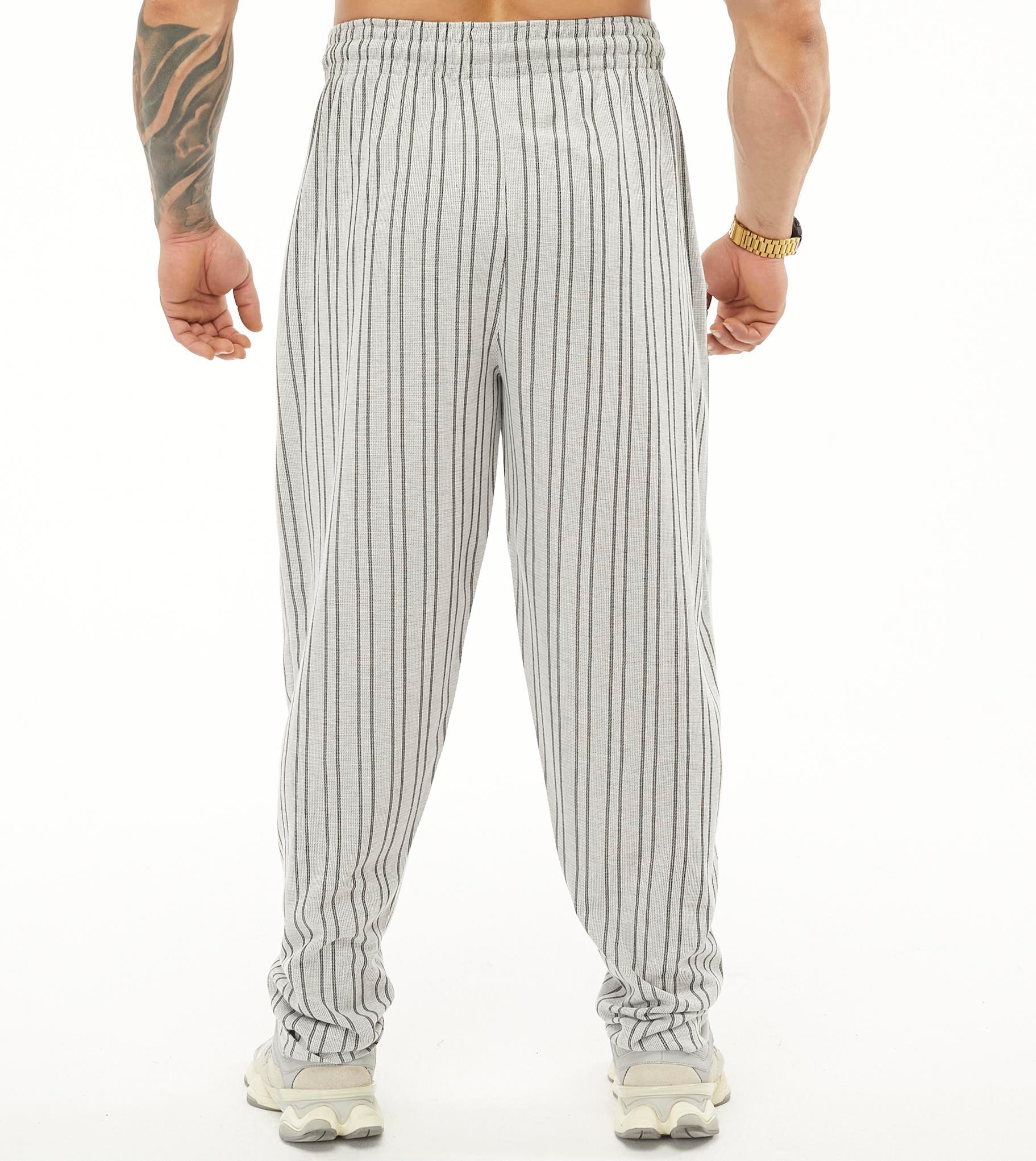 Baggy Stripped Body Pants Stone Big Sam PNT1309 