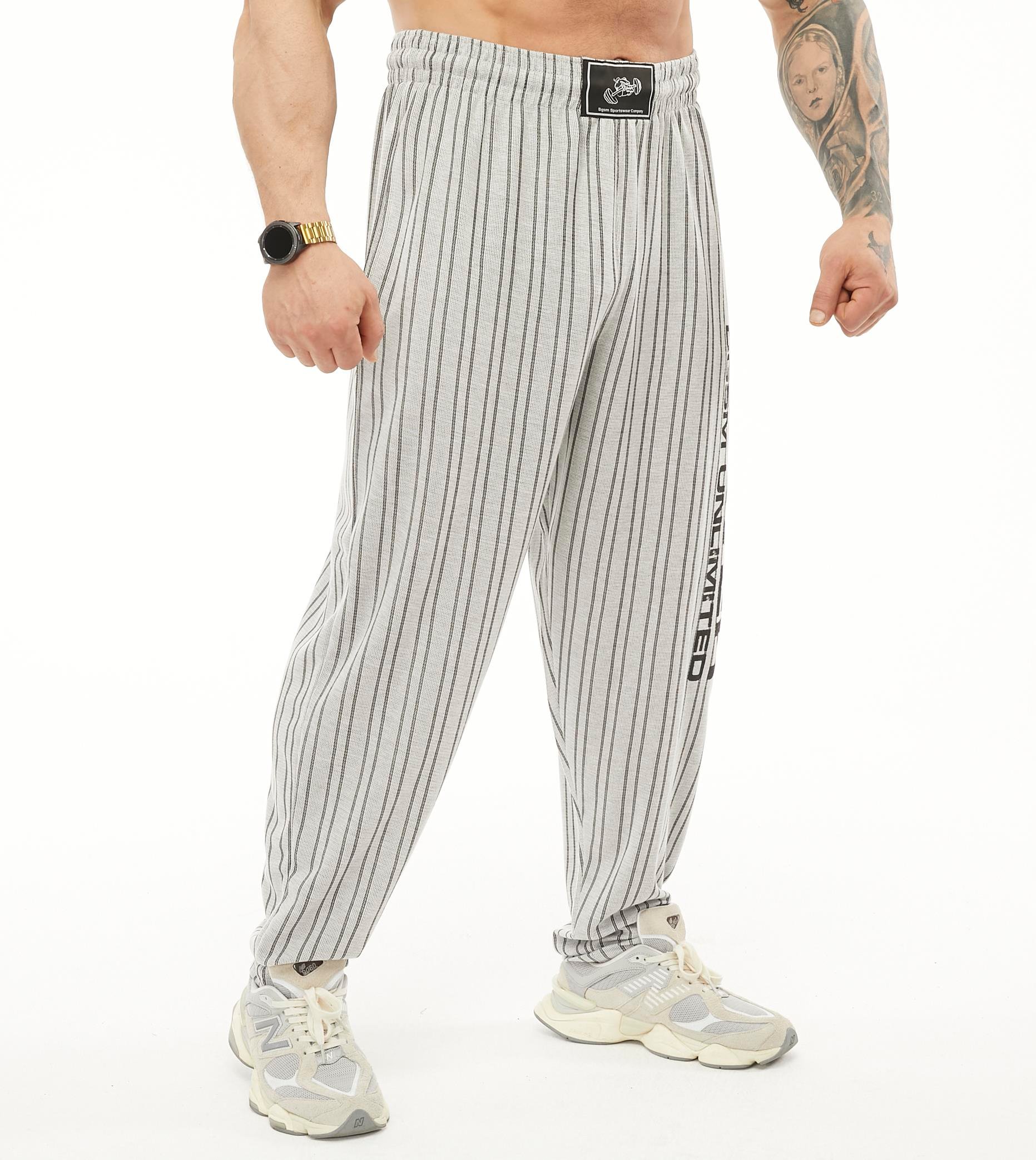 Baggy Stripped Body Pants Stone Big Sam PNT1309 