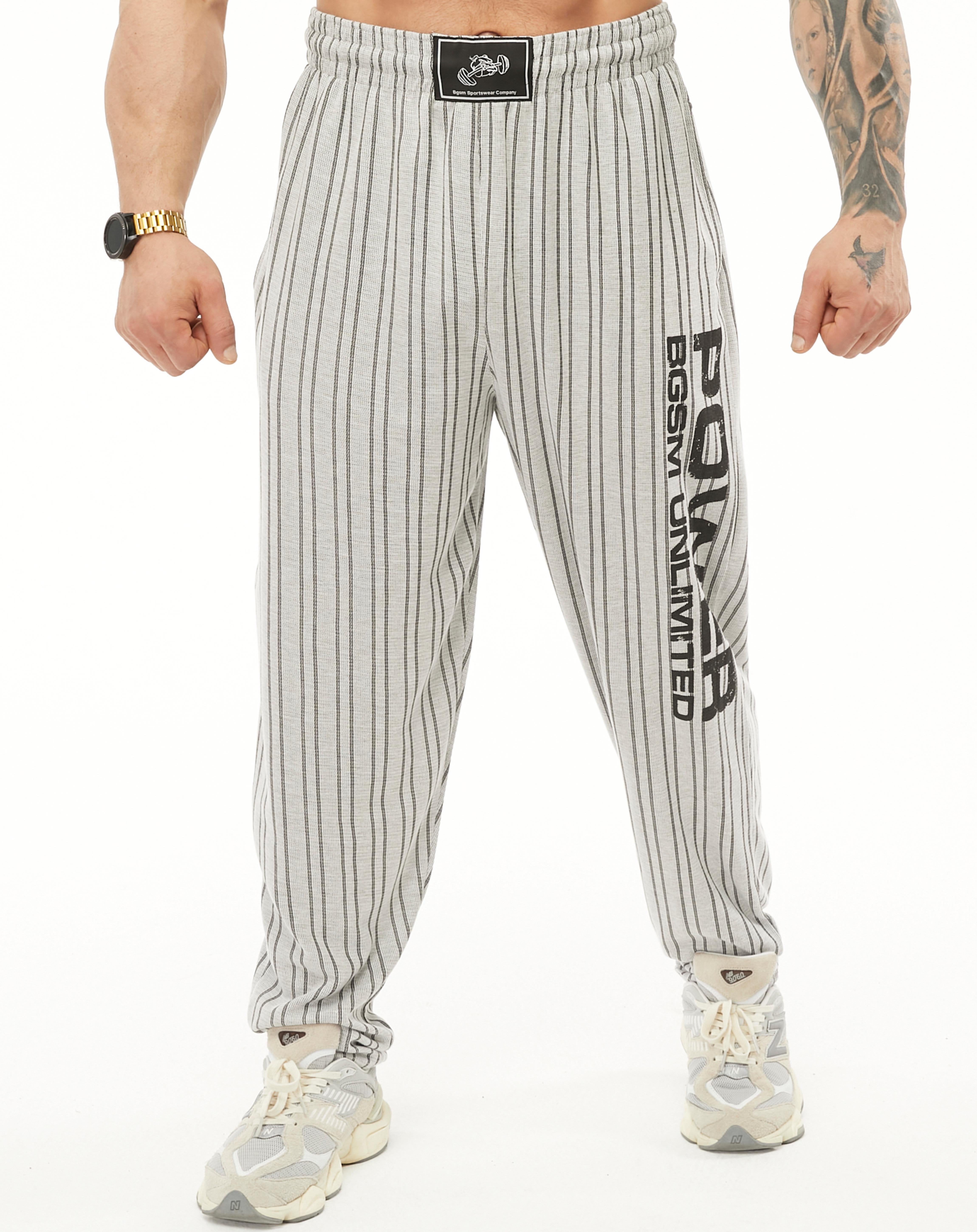 Baggy Stripped Body Pants Stone Big Sam PNT1309 