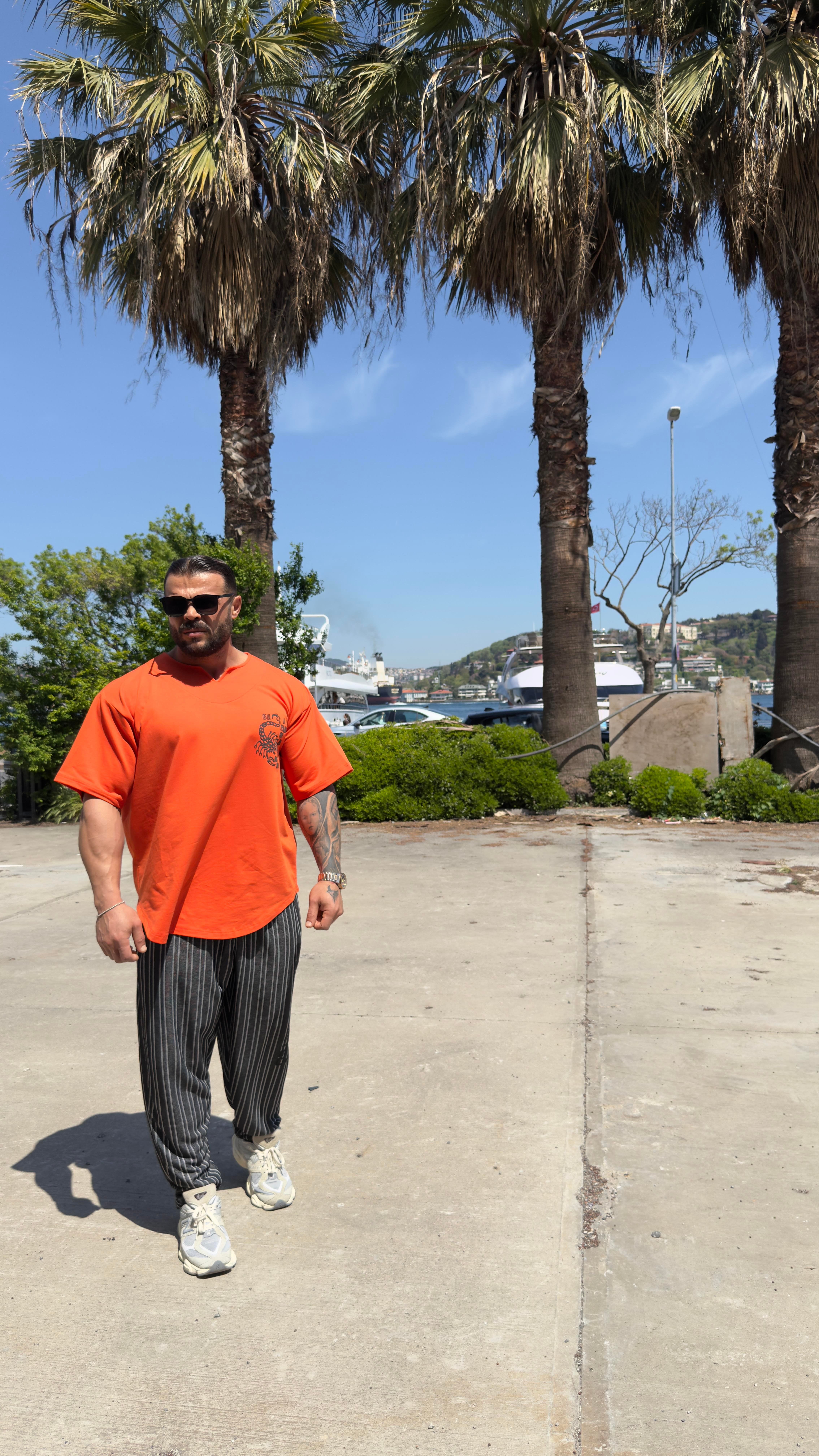 BIG SAM SPORTSWEAR COMPANY Men's Baggy Sweatpants with Pockets, Oldschool Loose Fit Gym Pants