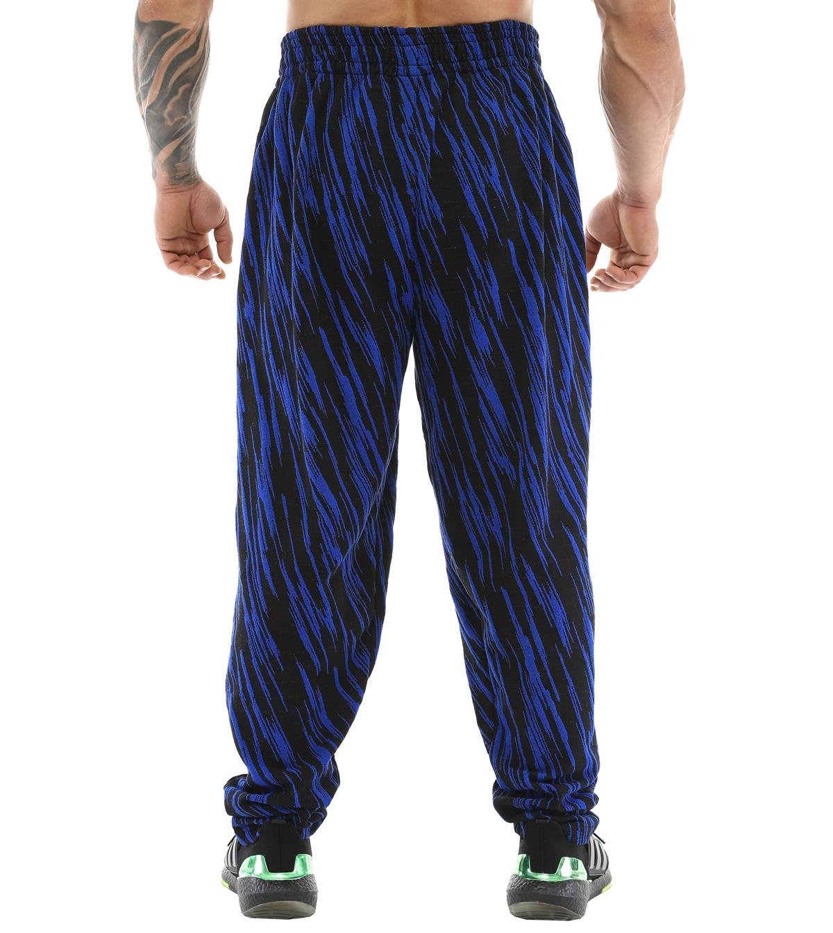 Men's Baggy Sweatpants with Pockets BGSM Black&Blue