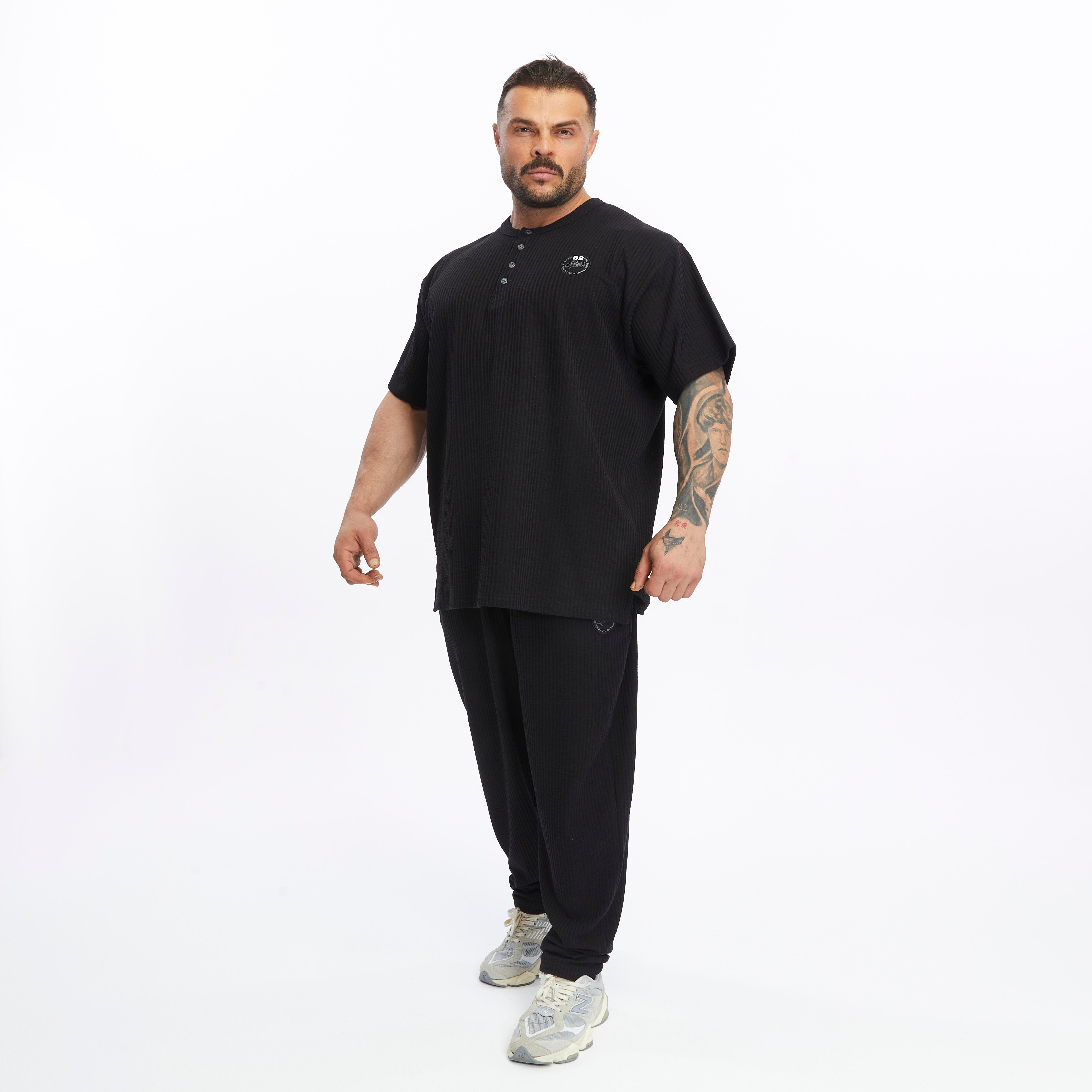 Mens Casual Cotton Drawstring Pants Elastic Waist with Pockets 