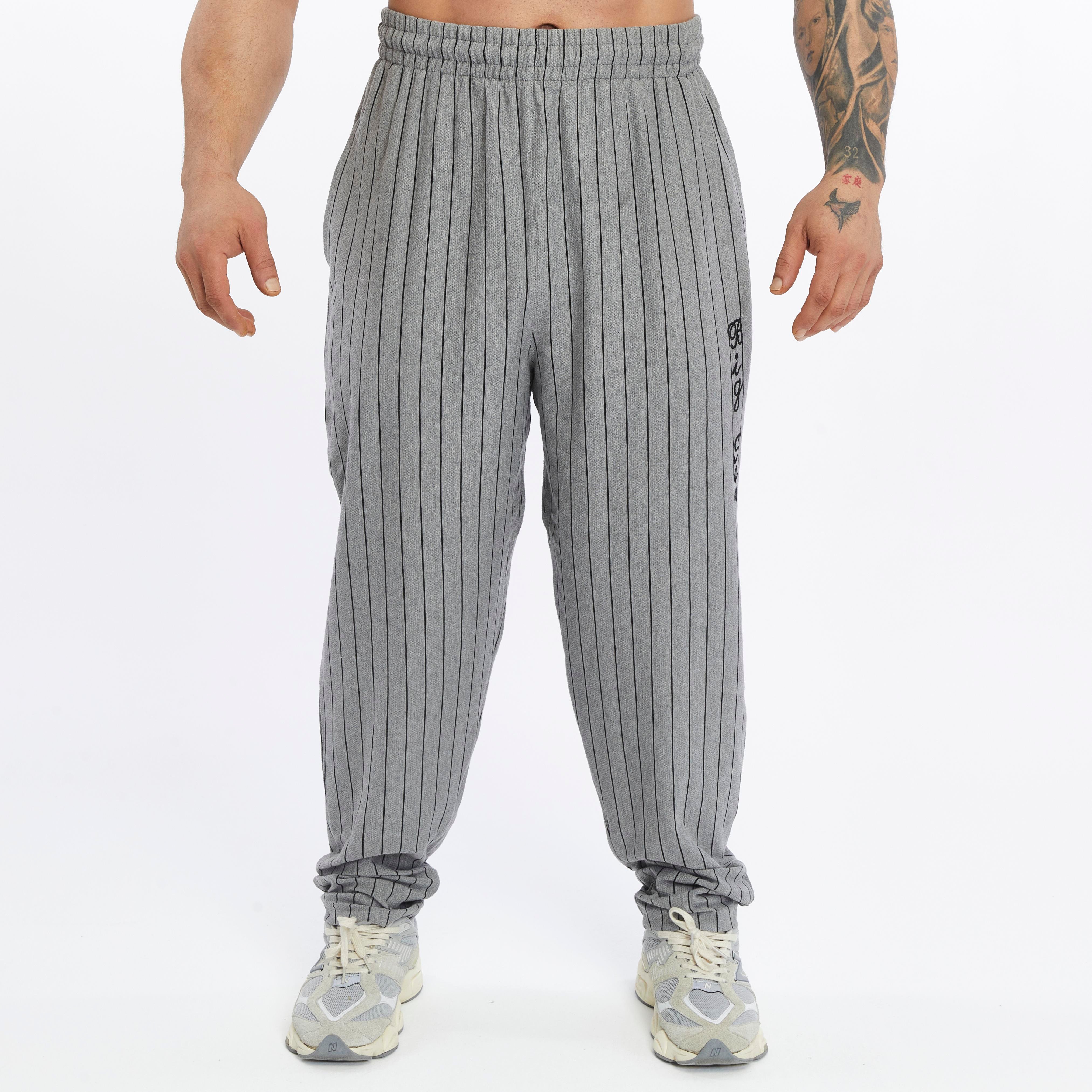 Mens Cotton Sweatpants With Drawstring Waistband Side Pockets