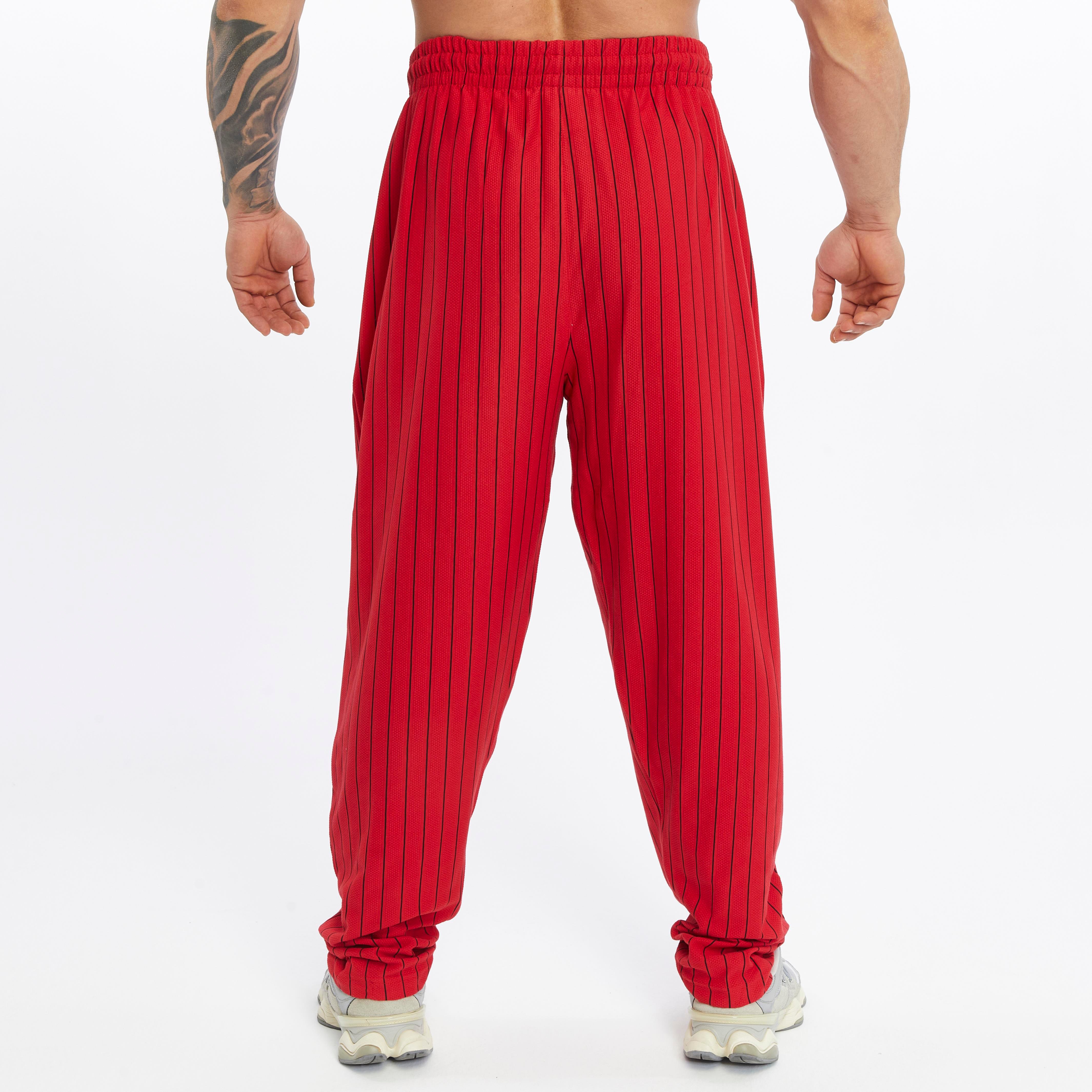 Mens Cotton Sweatpants With Drawstring Waistband Side Pockets