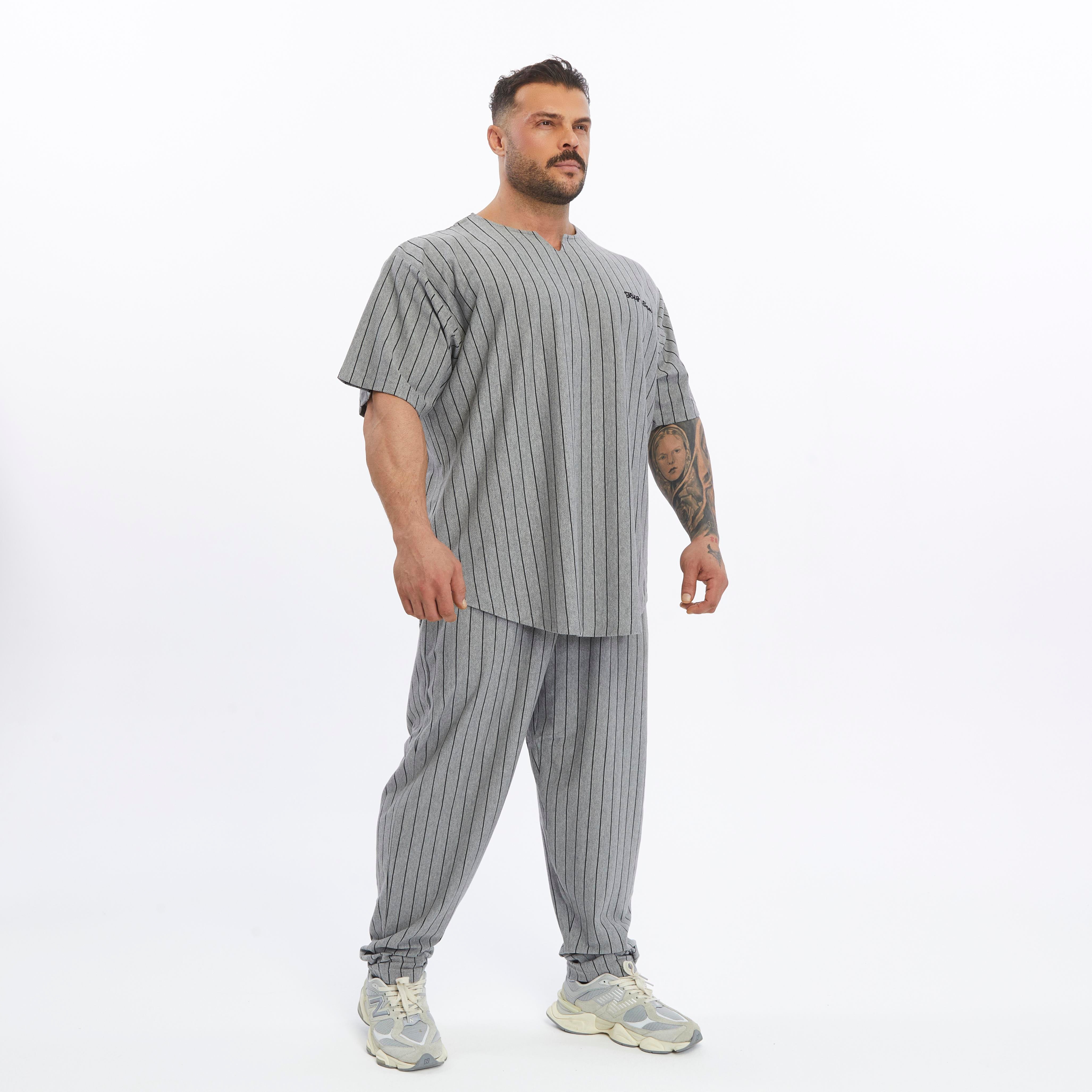 Mens Cotton Sweatpants With Drawstring Waistband Side Pockets